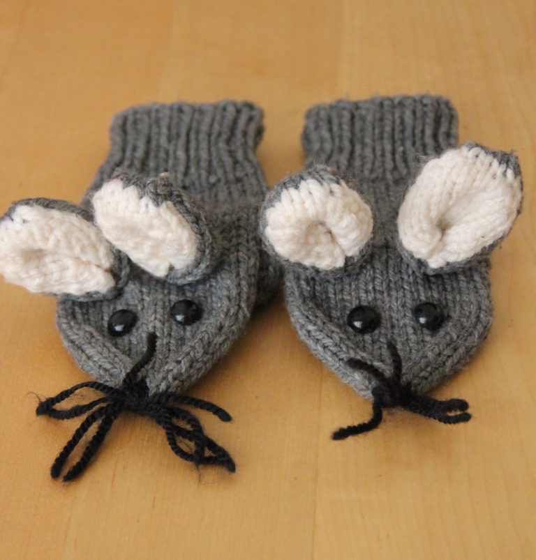 Free Knitting Pattern for Mouse Mittens