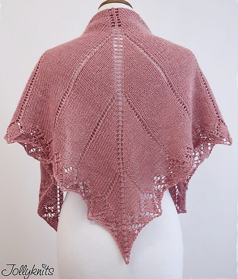 Free knitting pattern for My First Lace Shawl