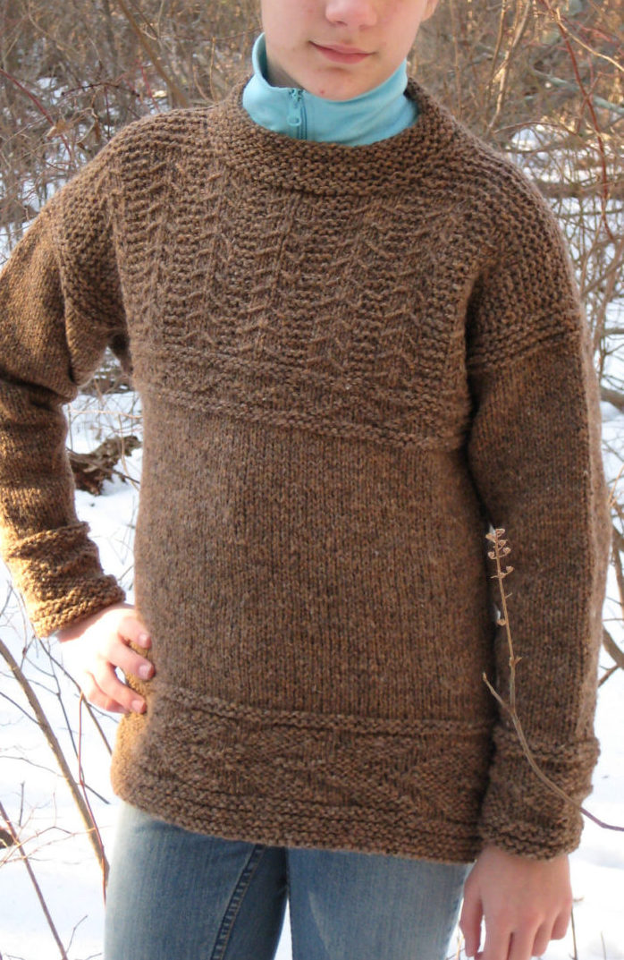 Free Knitting Pattern for Guernsey Sweater