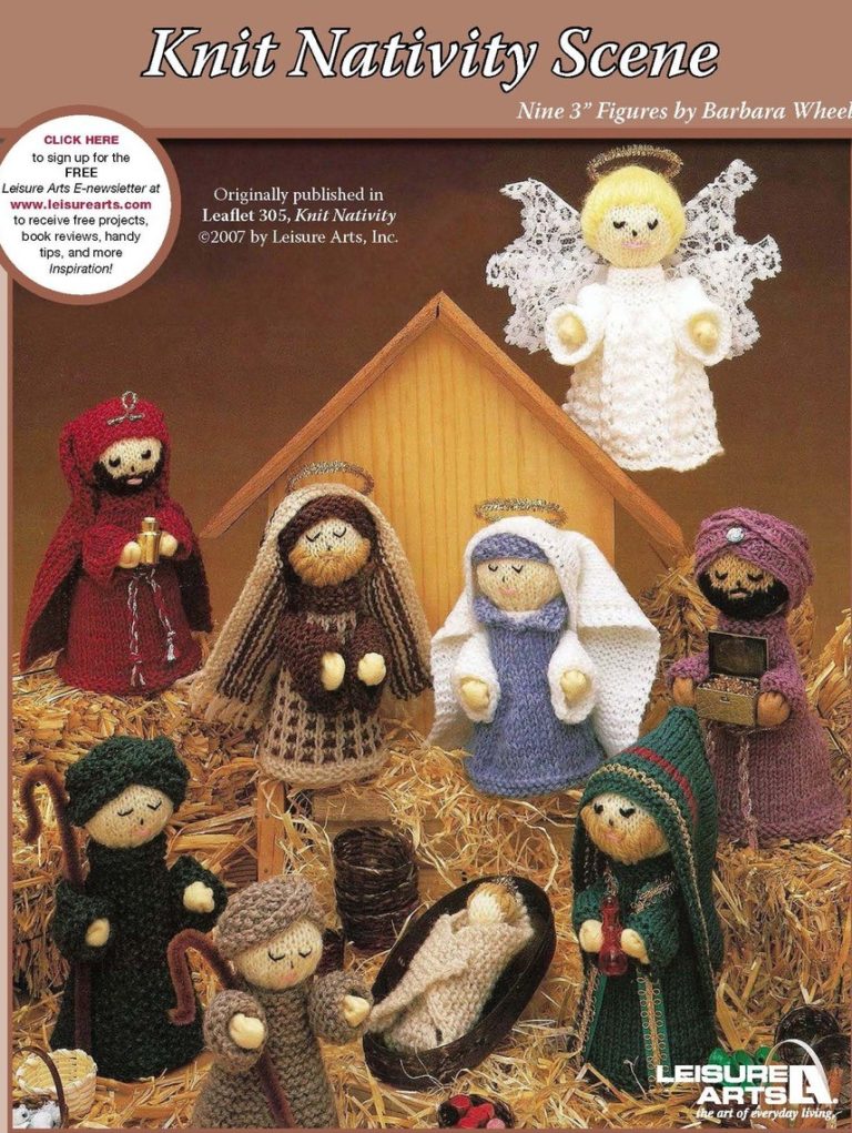 Knitting Pattern for Nativity Scene