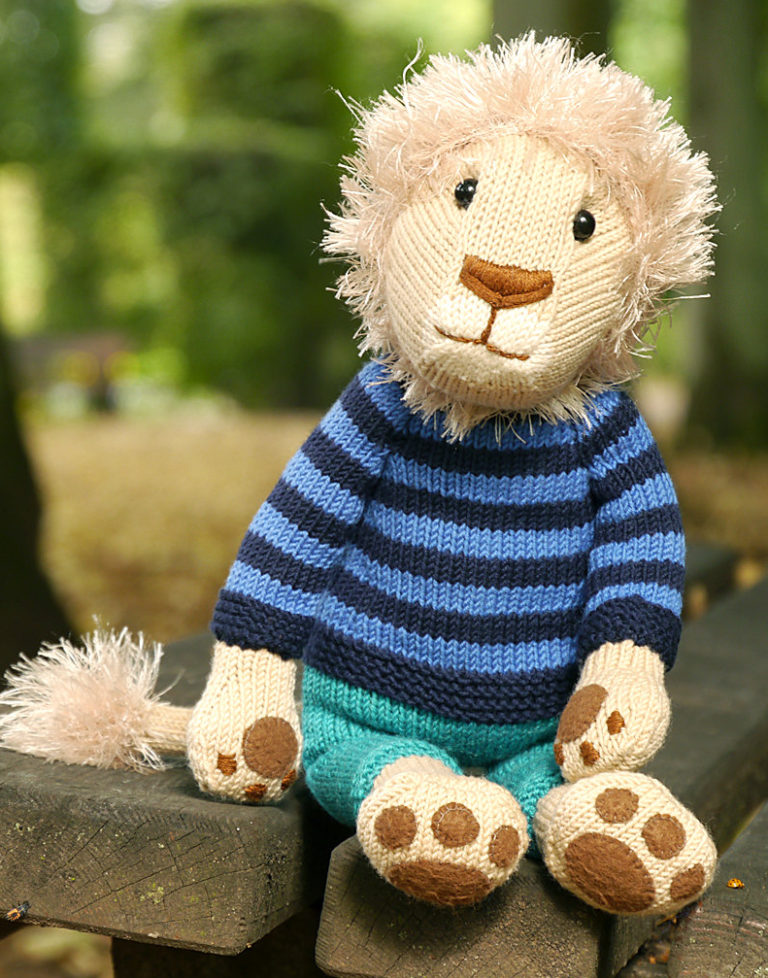 Knitting Pattern for Nelson the Lion Toy