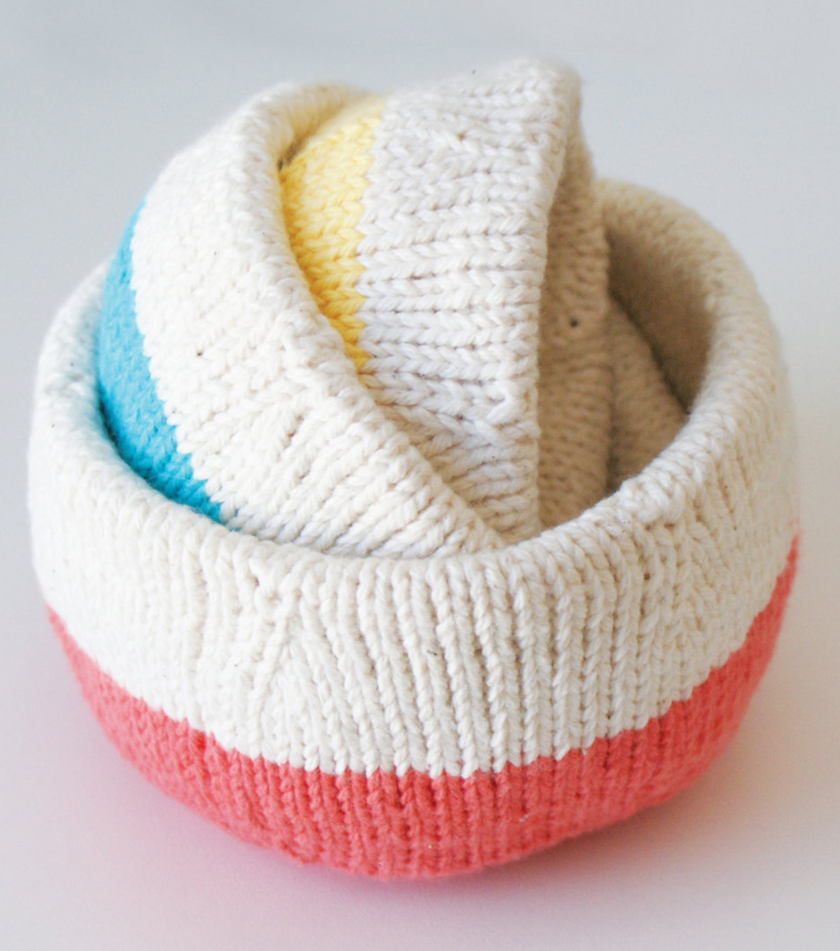 Knitting Pattern for Nesting Bowls