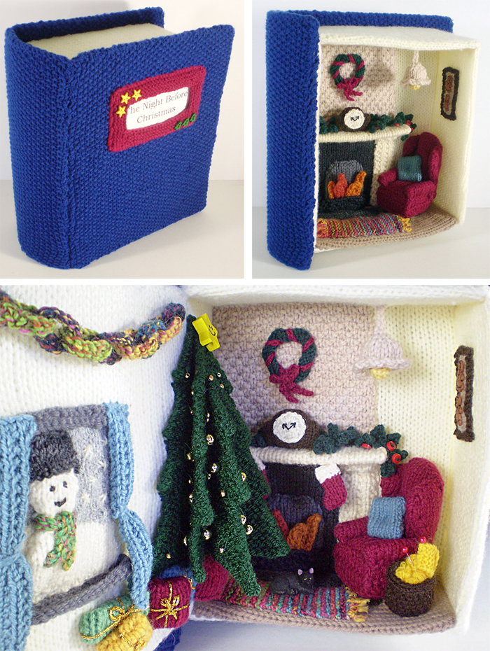 Free Knitting Pattern for Night Before Christmas Diorama