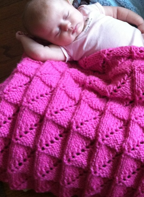 Free Knitting Pattern for Nickerchen Baby Blanket