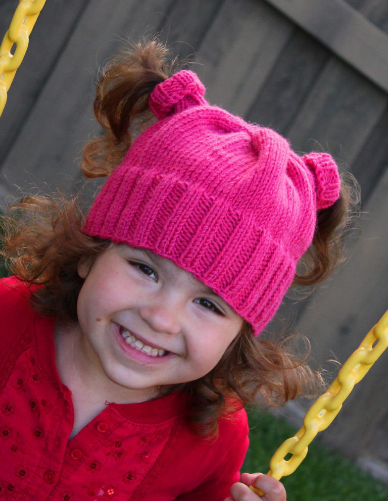 Free Knitting Pattern for Nippertail Pigtail Hat