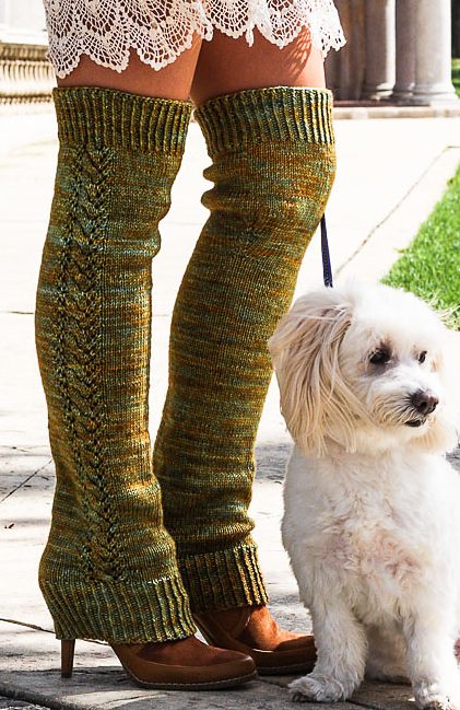 Free Knitting Pattern for Nozky Legwarmers