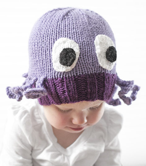 Free Knitting Pattern for Octopus Baby Hat