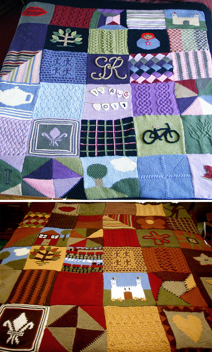 Free Knitting Pattern for Oddball Sampler Afghan