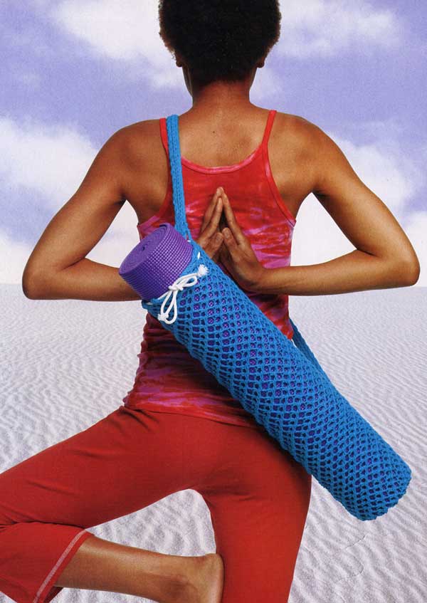Free knitting pattern for Om Yoga Mat Bag