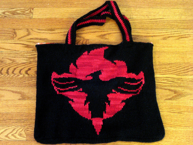 Order of the Phoenix Bag Free Knitting Pattern