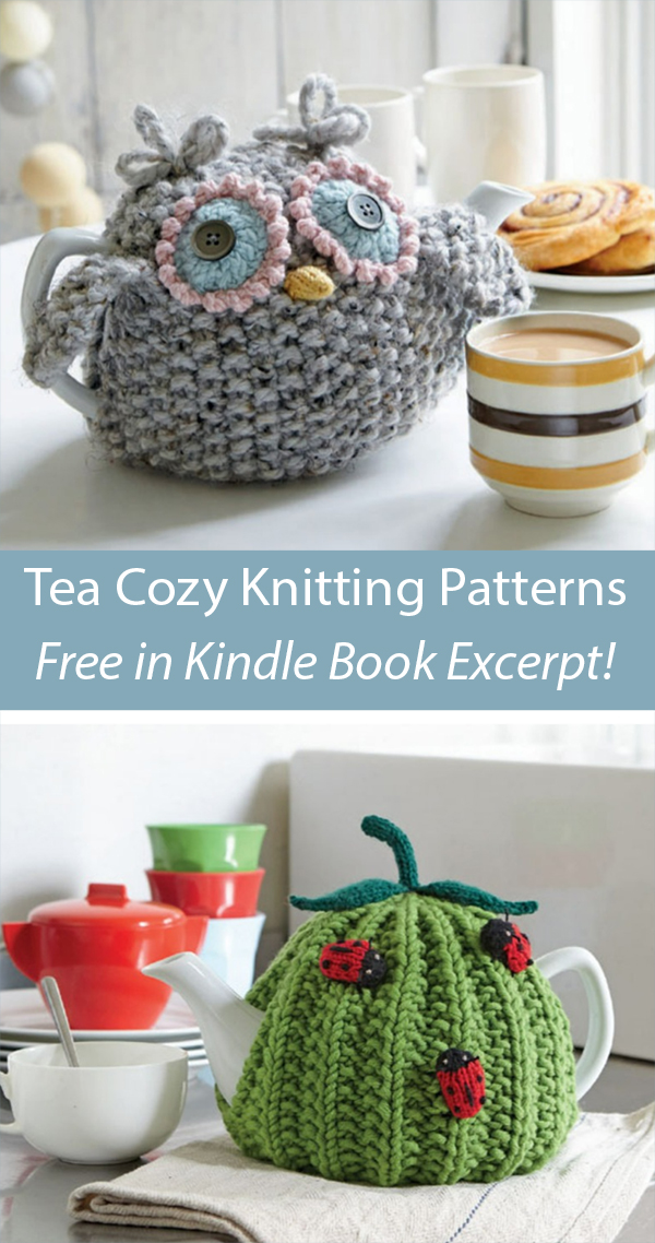 Free Tea Cozy Knitting Patterns Owl and Ladybug Teapot Cosy