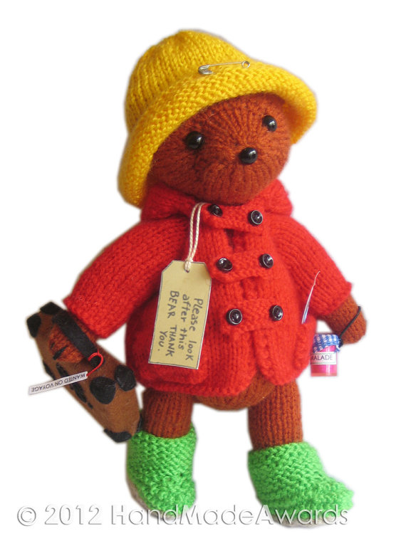 Paddington Bear Knitting Pattern | Favorite Bear Knitting Patterns including Teddy Bears, Paddington Bear, Koala Bear - many free patterns