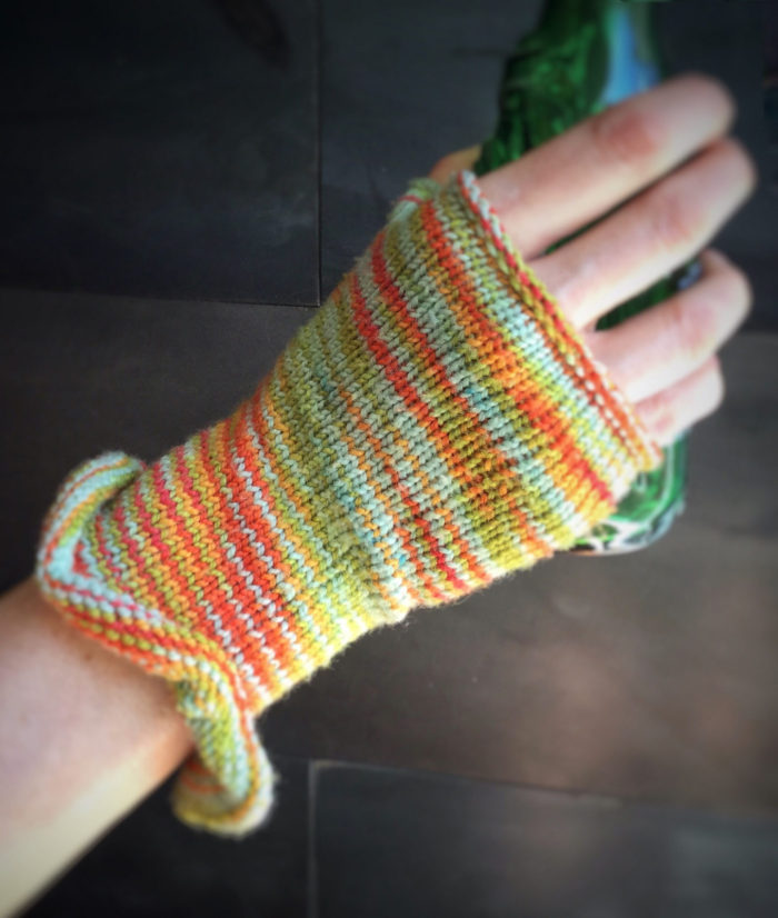 Free Knitting Pattern for Pagliaccio Fingerless Gloves