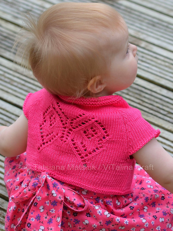 Knitting Pattern for Papillon Bolero