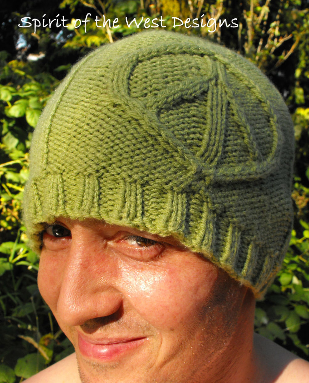 Knitting Pattern for Peace Sign Hat