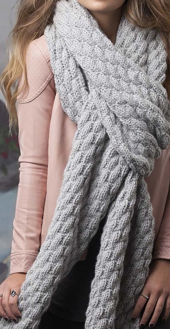 Knitting Pattern for Pebbles Super Scarf