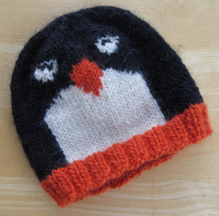 Free Knitting Pattern for Penguin Pal Hat