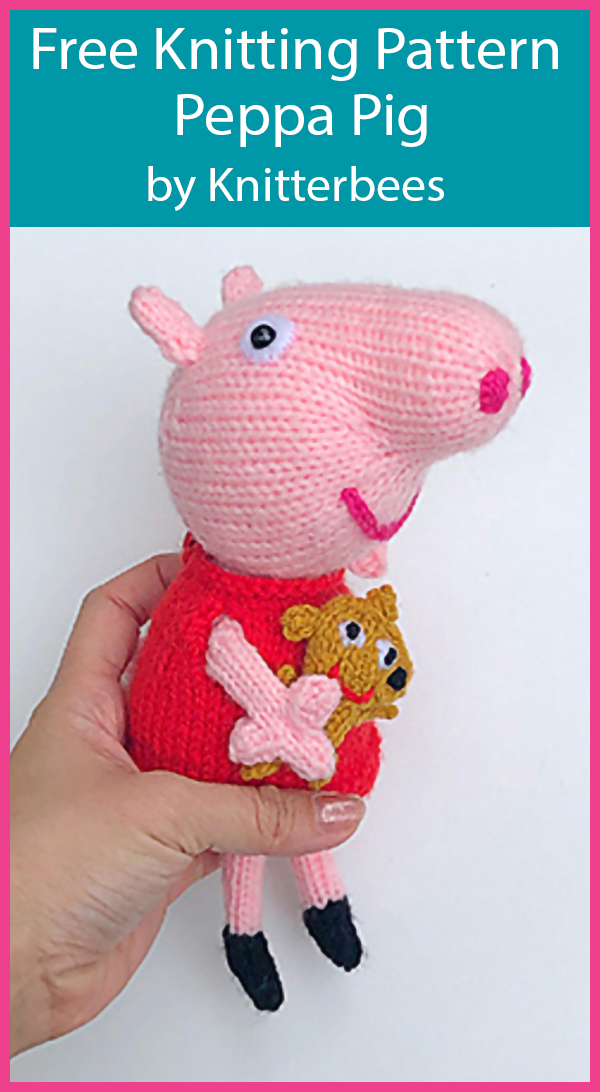 Free Knitting Pattern for Peppa Pig