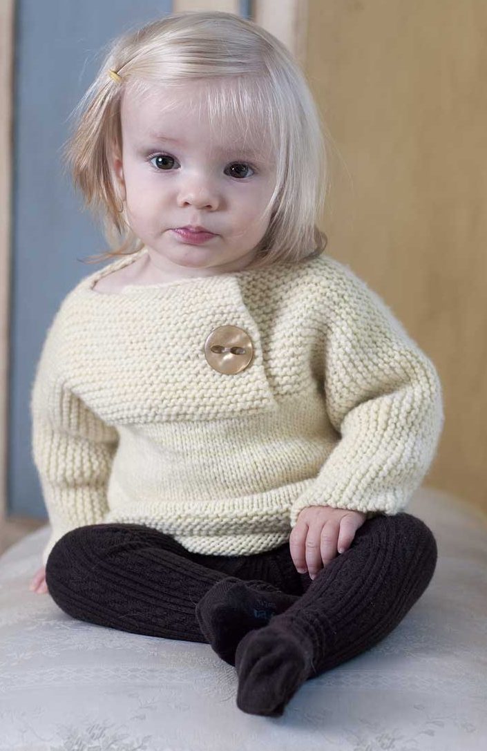 Knitting Pattern for Petite Facile Baby and Child Pullover