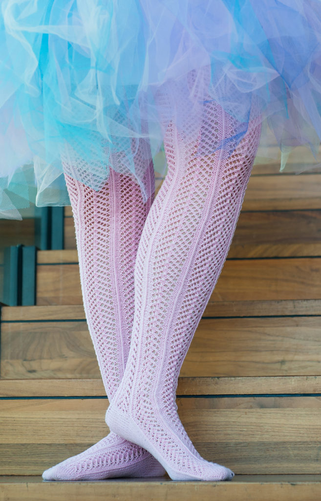 Free Knitting Pattern for Pia Ballerina Stockings