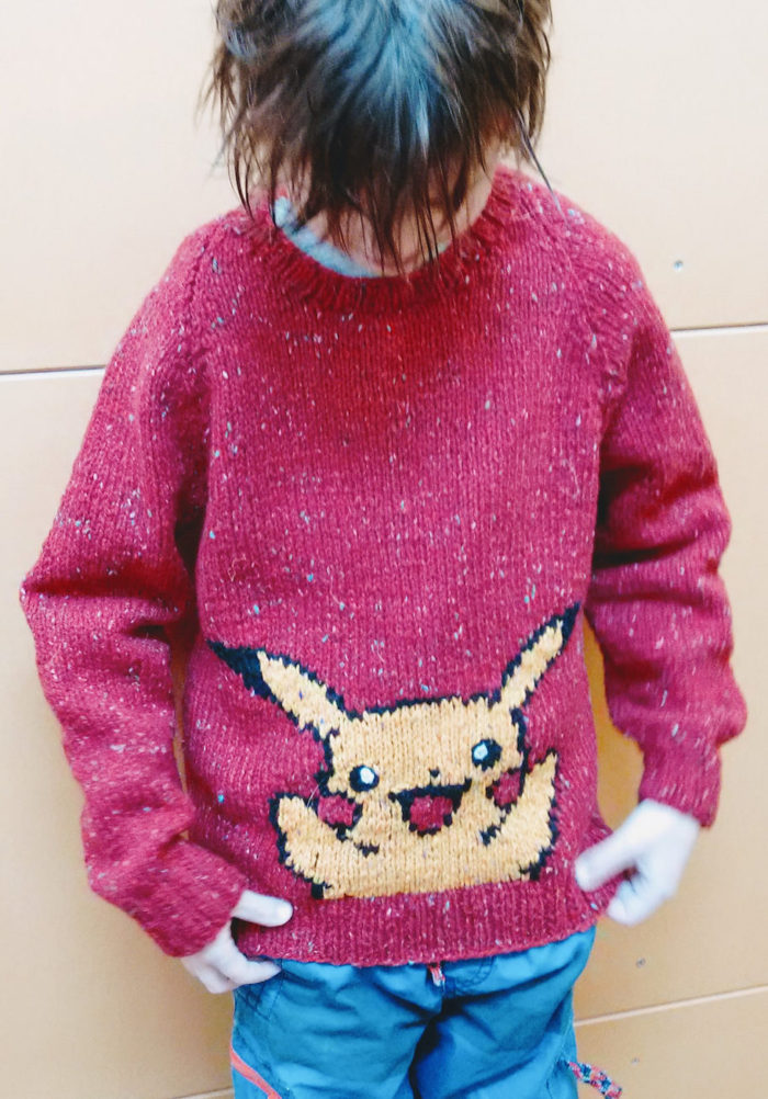 Free Knitting Pattern for Pikachu Pullover