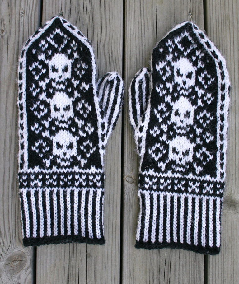 Free Knitting Pattern for Pirate Mittens
