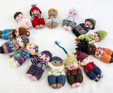 Knitting pattern for easy Pocket Dolls