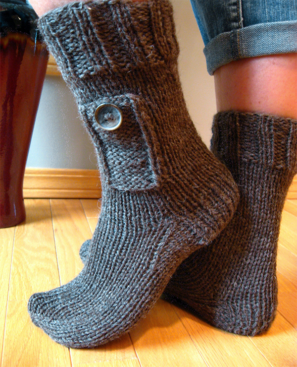 Knitting Pattern for Pocket Socks