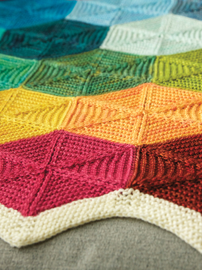 Knitting Pattern for Polygon Blanket