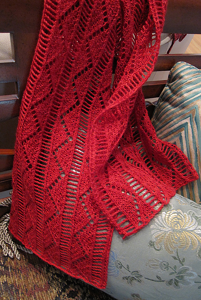 Knitting Pattern for Pompa Scarf