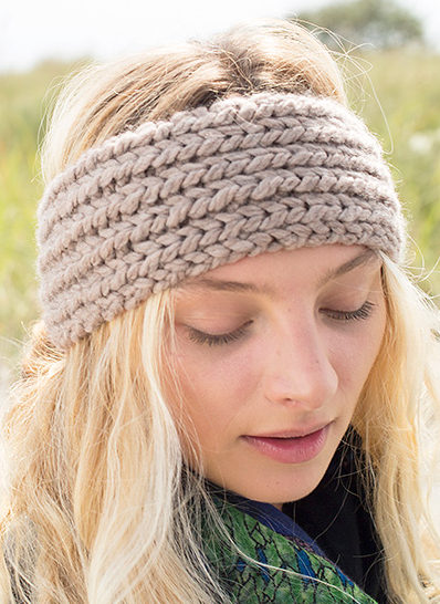 Free Knitting Pattern for Profiteroles Headband