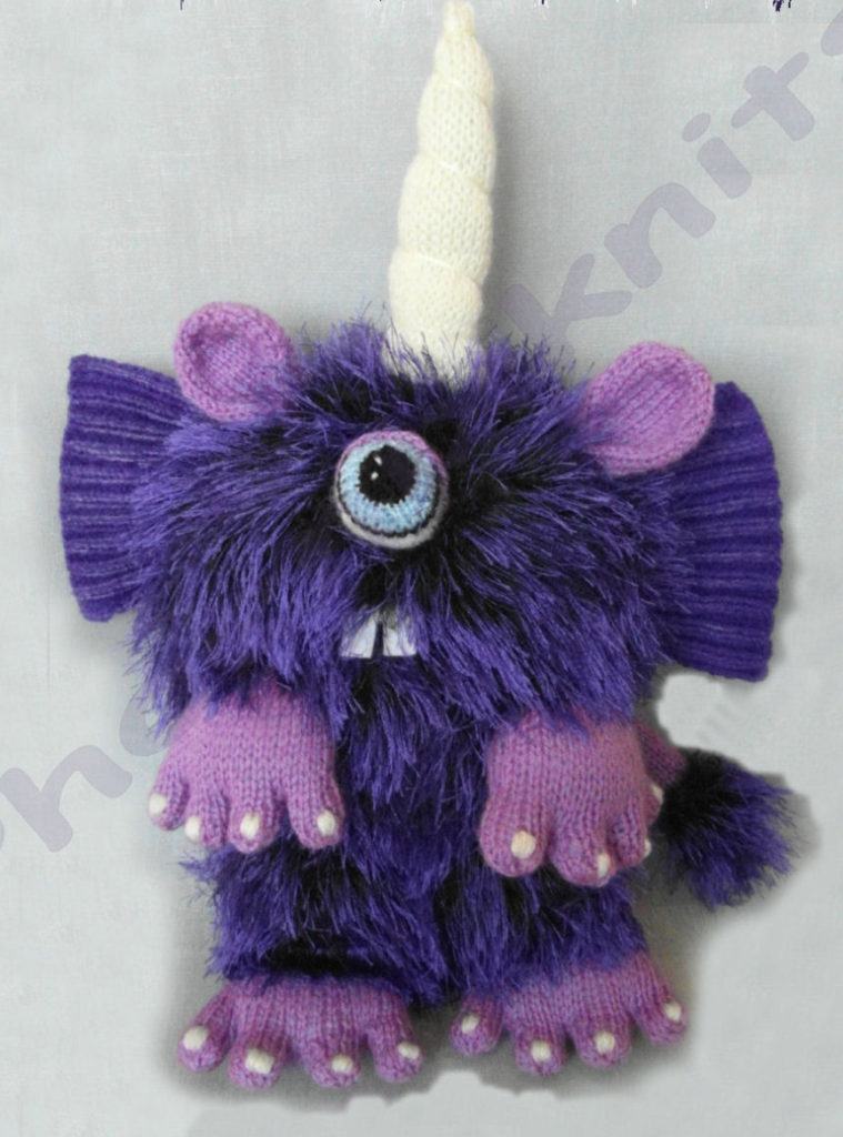 Knitting Pattern for Purple People Eater