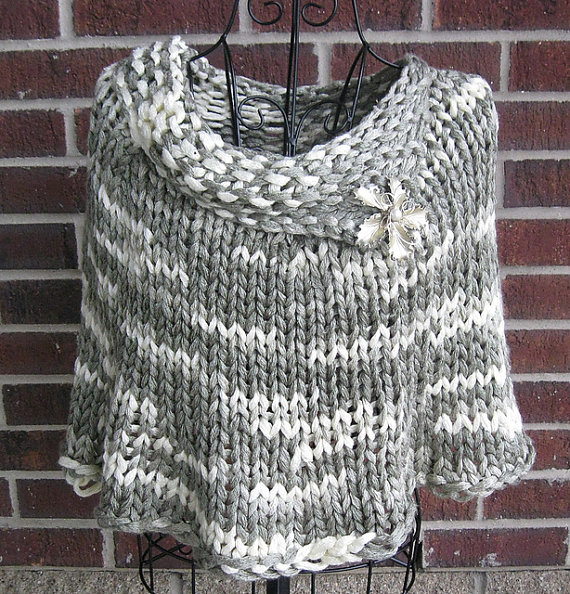 Knitting pattern for Quick Knit Capelet