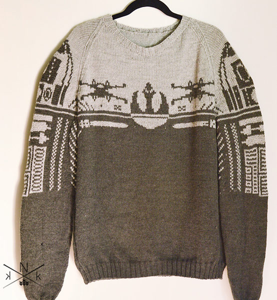 Knitting Pattern for Rebel Alliance Sweater