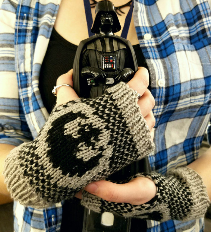 Free Knitting Pattern for Rebel Alliance Mitts