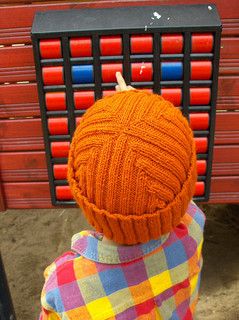 Free knitting pattern for Reversible Rib Cap hat