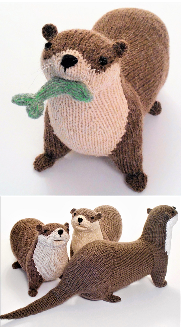 Knitting Pattern for River Otter