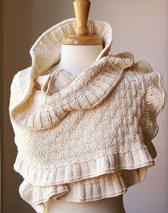 Rococco Shawl Knitting Pattern and more textured shawl knitting patterns, many free