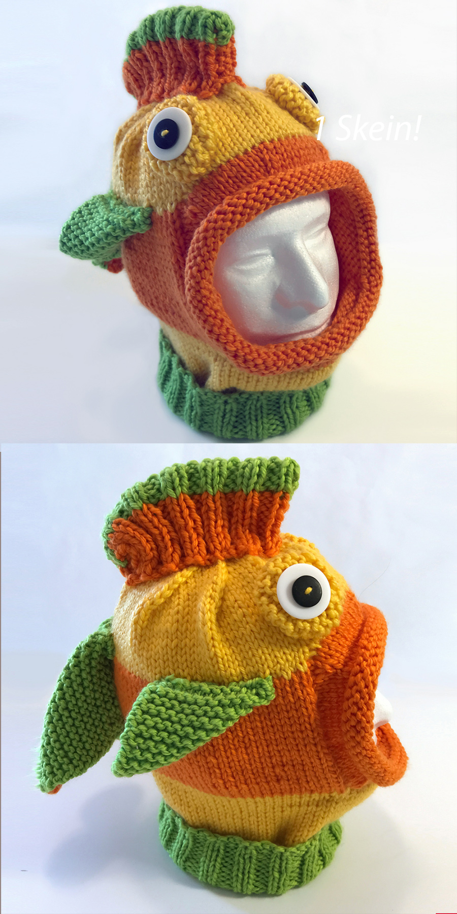 ROFL Fish Hat Knitting Pattern