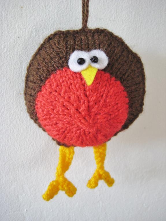Free knitting pattern for Round Robin and more bird knitting patterns