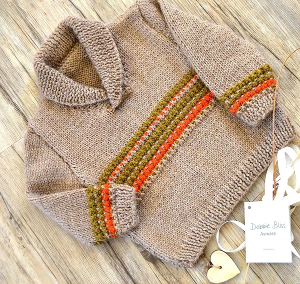 Knitting Pattern for Rustic Baby and Toddler Sweater