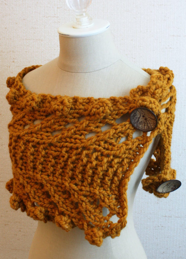 Knitting Pattern for Quick Versatile Rustico Cowl