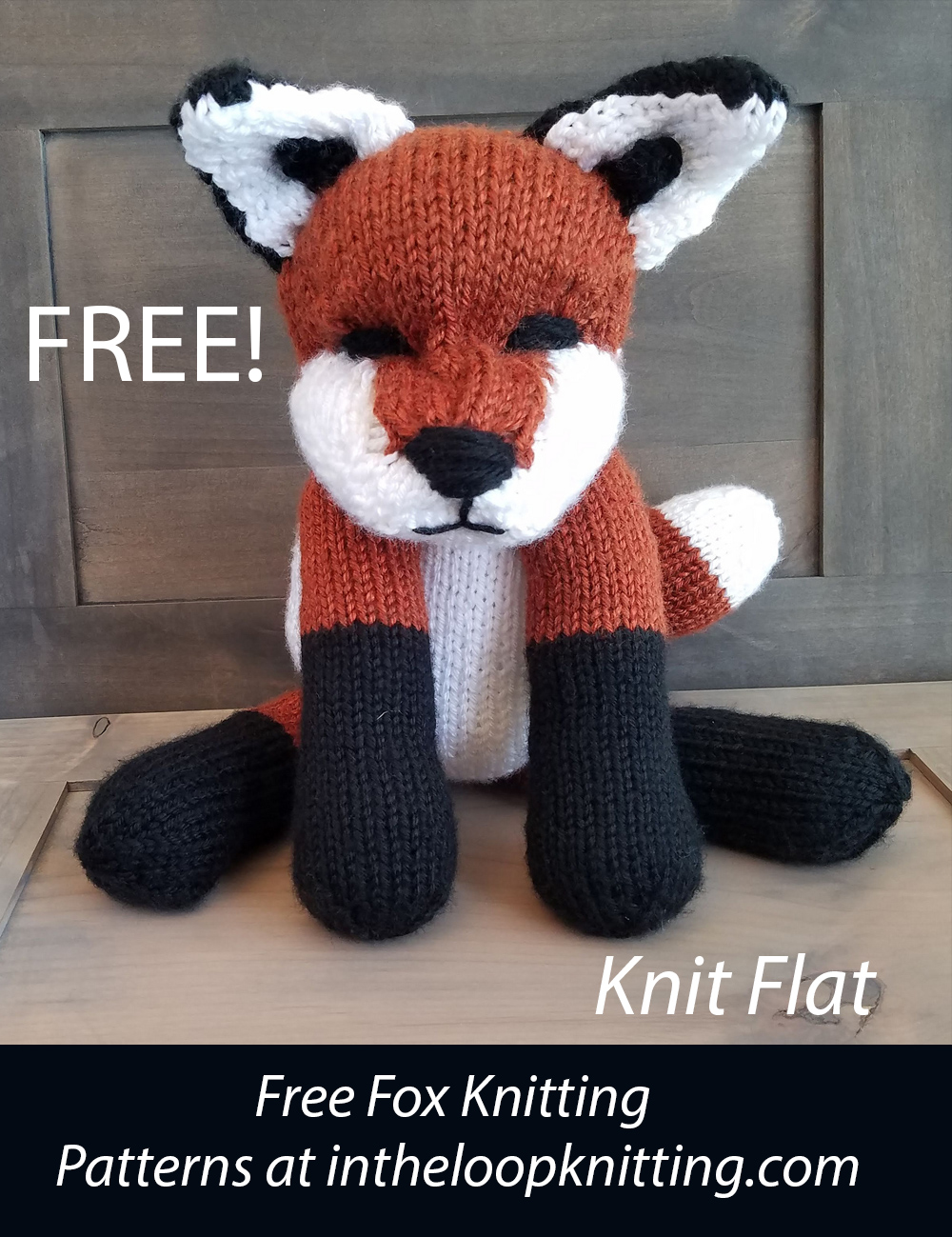 Free Fox Toy Knitting Pattern Rusty the Fox