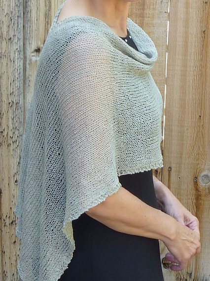 Free Knitting Pattern for Same Thing Only Different Poncho