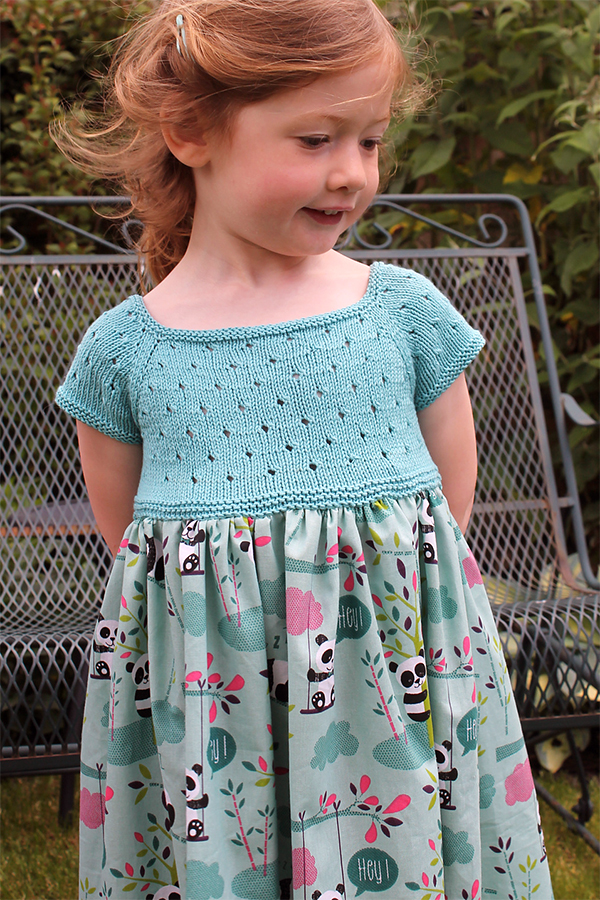 Free Pattern for Knit and Sew Eyelet Dress