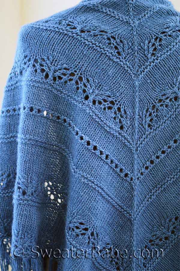 Knitting Pattern for Sapphire Lace Shawl