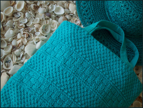 Knitting pattern for Sarasota Shopper tote bag