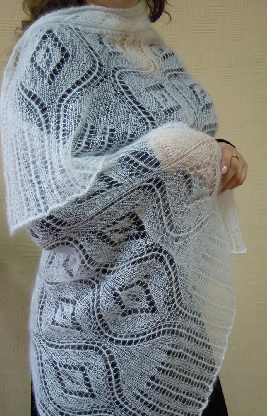 Free Knitting Pattern for Seascape Stole