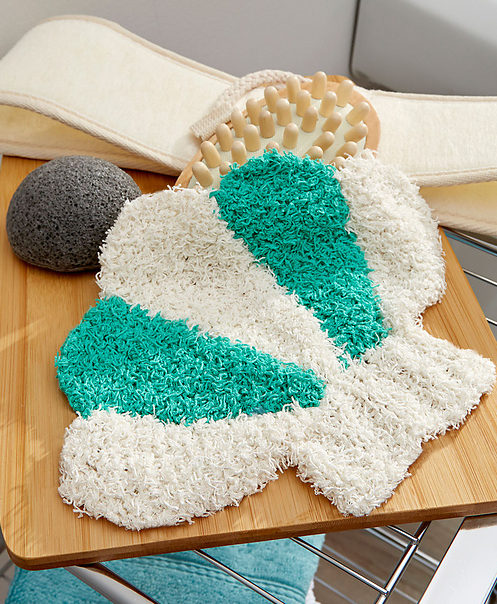Free Knitting Pattern for Seashell Scrubby