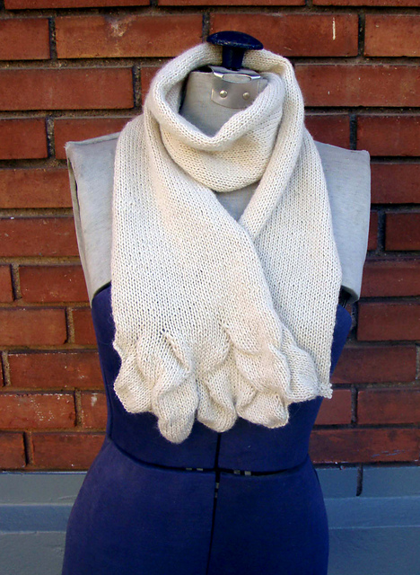 Free knitting pattern for Salt Flats Scarf and more scarf knitting patterns